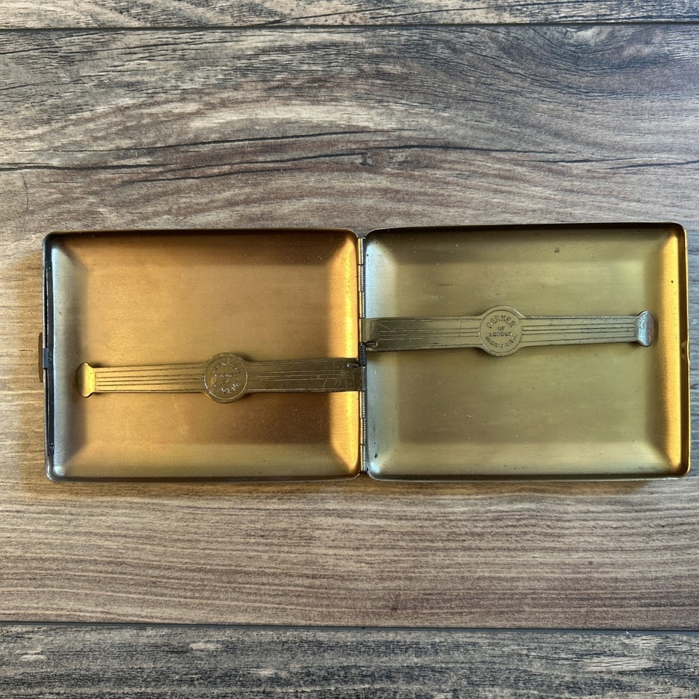 Vintage Parker of London Cigarette Case Pinstripe